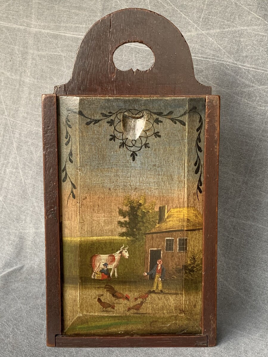 EIKEN BESCHILDERDE SCHOOLTAS  H 46CM B 23 CM  D 7,5 CM