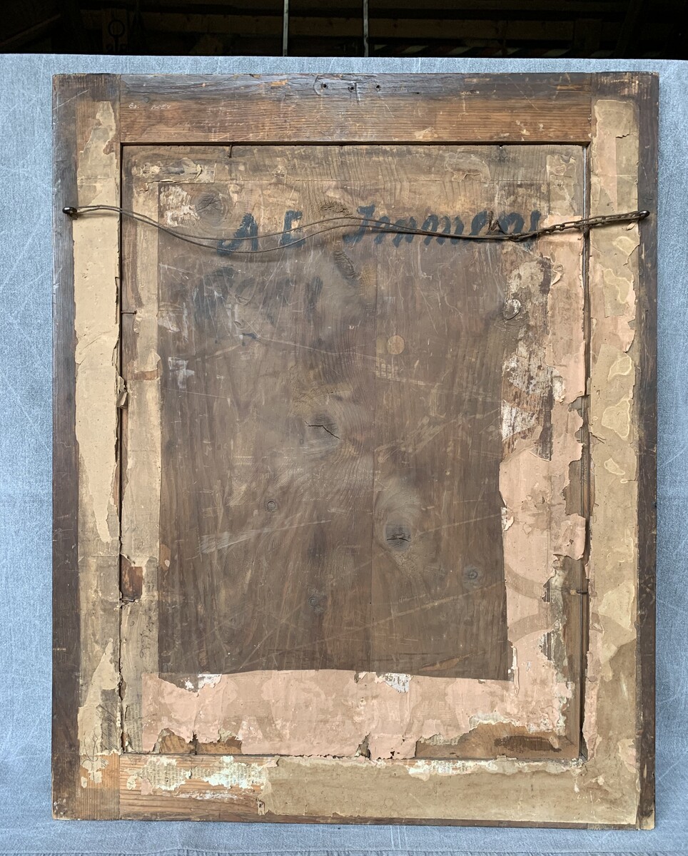 GRONINGSE BOERIN [PASTEL] IN KLEDERDRACHT IN ORGINELE  STAAT   H61CL  B 48CM