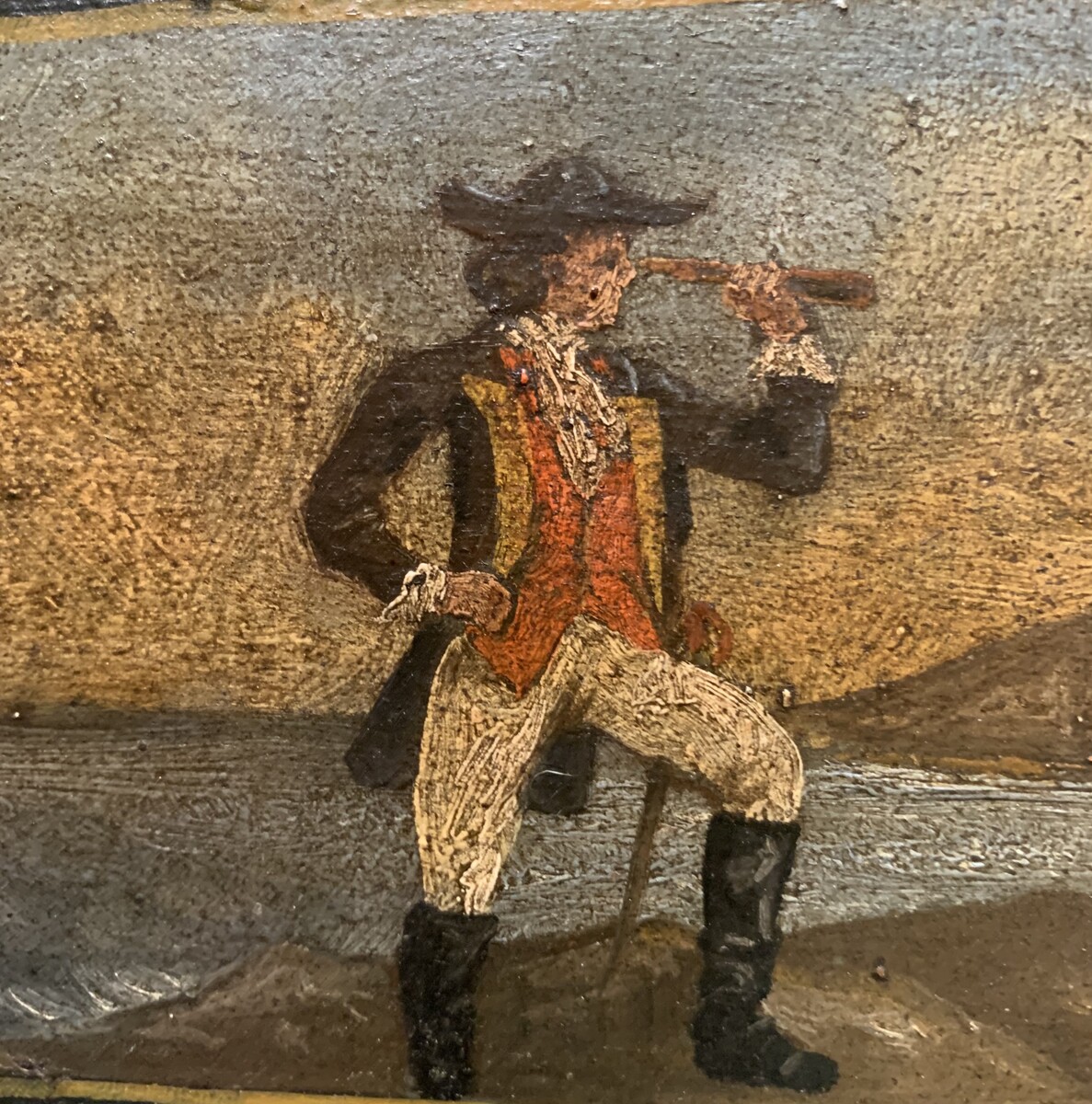 KAARSENKIST MET AFBEELDING VAN BARTHOLOMEW ROBERTS  