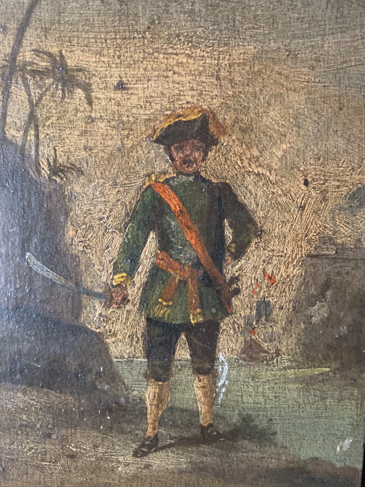 KAARSENKIST MET AFBEELDING VAN BARTHOLOMEW ROBERTS  