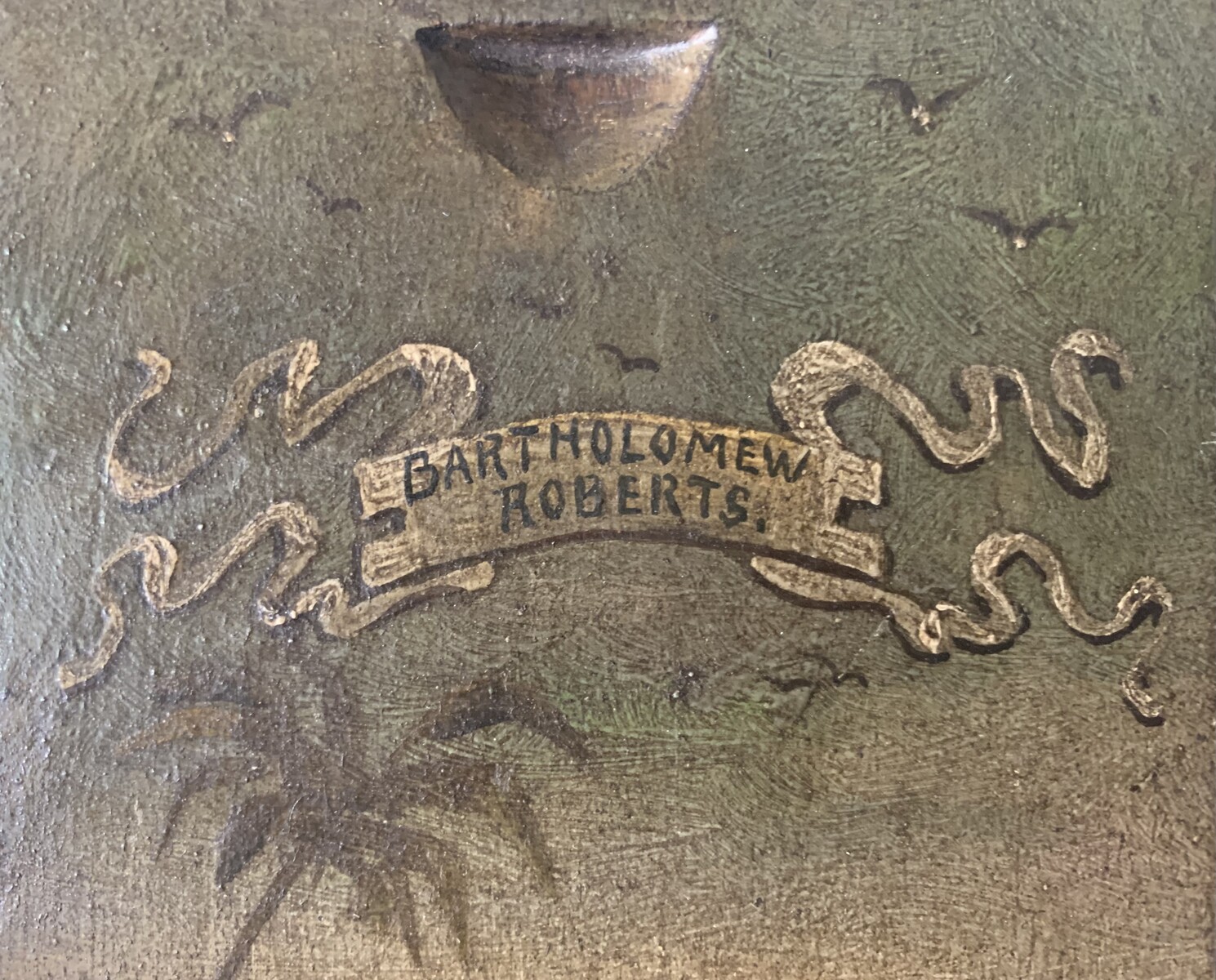 KAARSENKIST MET AFBEELDING VAN BARTHOLOMEW ROBERTS  