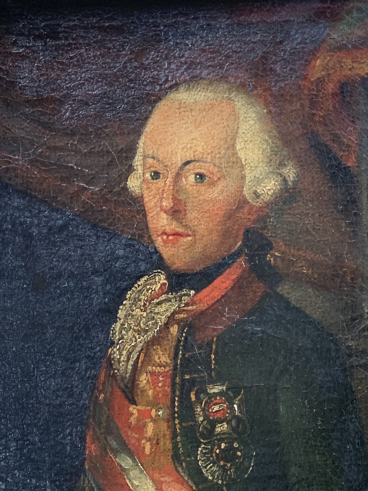 SCHILDERIJ JOSEPH II VAN OOSTENRIJK CA 1760 OA HEERSER OVER DE ZUIDELIJKE NEDERLANDEN EN BROER VAN MARIE ANTOINETTE