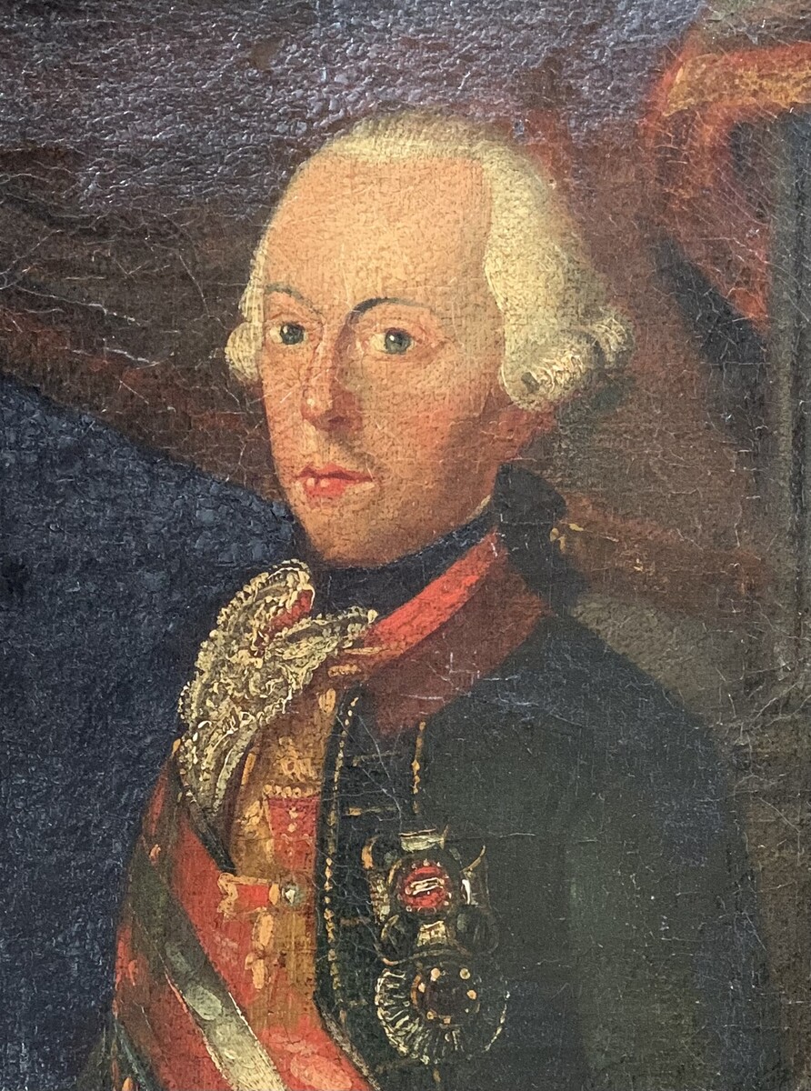 SCHILDERIJ JOSEPH II VAN OOSTENRIJK CA 1760 OA HEERSER OVER DE ZUIDELIJKE NEDERLANDEN EN BROER VAN MARIE ANTOINETTE