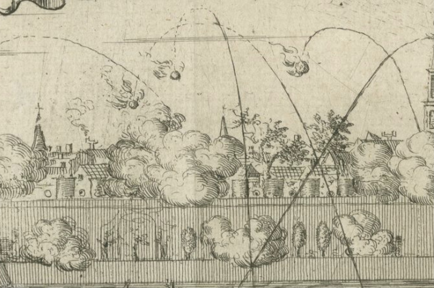 SMEEDIJZER VUURBOMMEN 17DE EEUWS DE ONDERKANT IS IN DE VORM VAN EEN KANONSKOGEL  KLEIN FORMAAT H 26CM D 19CM GROOT FORMAAT  H 27C D 33CM  